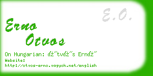 erno otvos business card